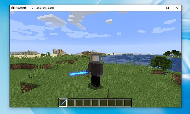 Come avere una spada laser su Minecraft