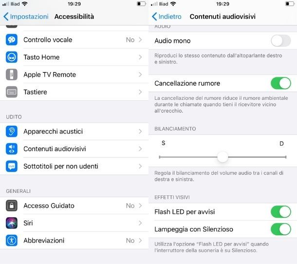 Notifiche flash iPhone