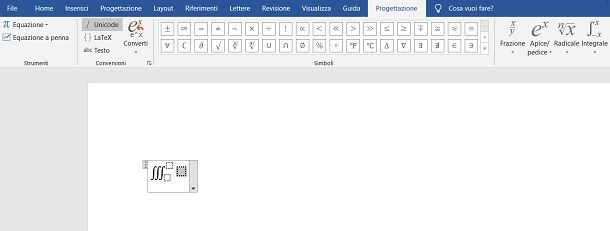 Scrivere formule matematiche su Word