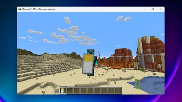 Scudo colorato finito Minecraft