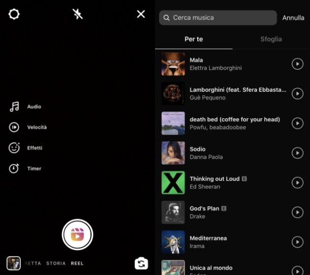 Come fare video su Instagram con musica su Instagram Reel