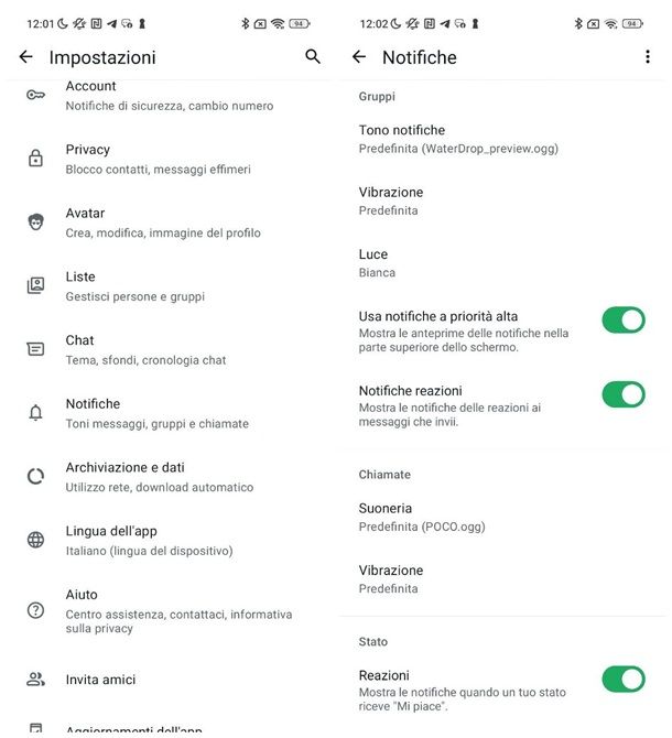 Come mettere la suoneria personalizzata su WhatsApp