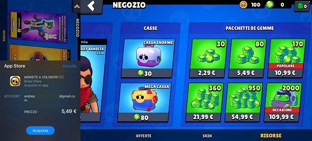 Come Si Shoppa Su Brawl Stars Salvatore Aranzulla - generatore di gemme brawl stars senza inserire niente soltanto nome