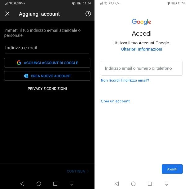 Accedere a Gmail da Outlook