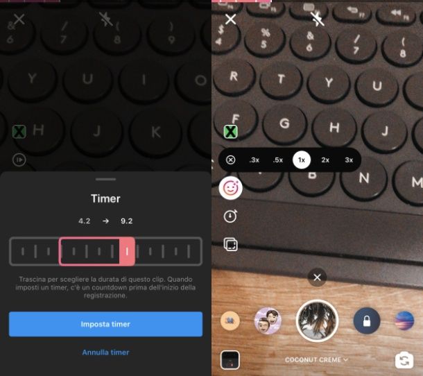 Come mettere il timer su Instagram nei Reels