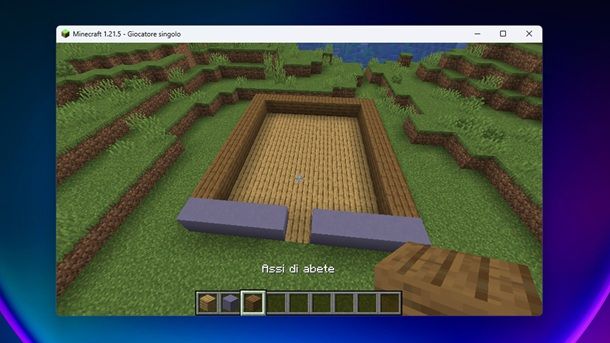 Fondamenta casa Granny Minecraft