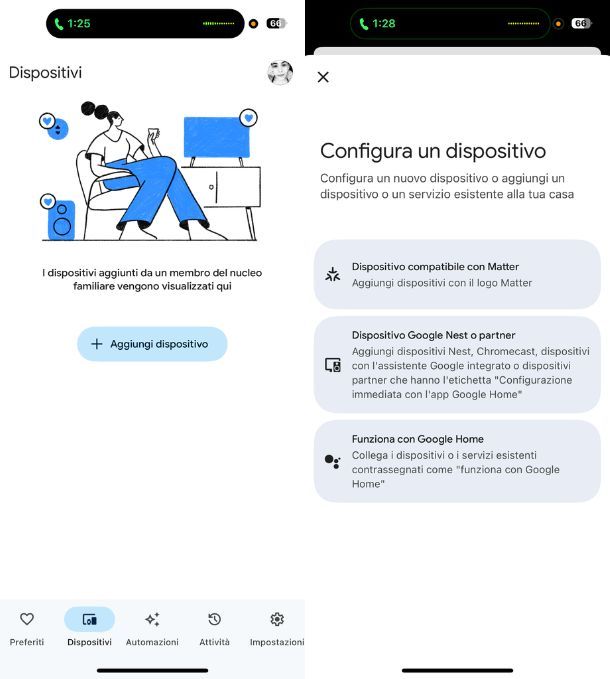 Rilevamento dispositivi Google Home