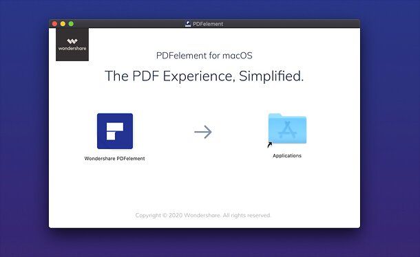 Installazione di Wondershare PDFelement su Mac