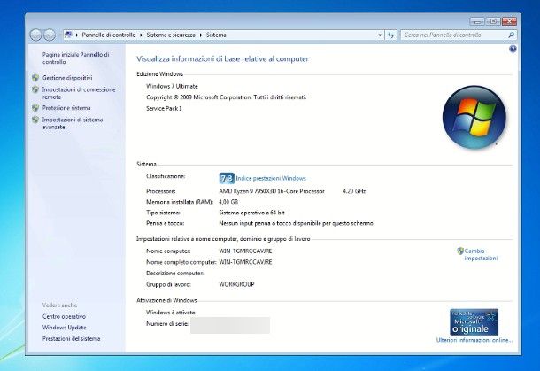 Come fare aggiornamento da Windows 7 a Windows 10