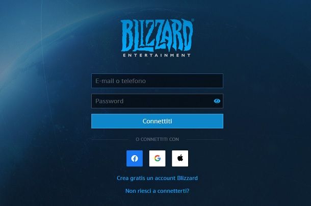 Login Blizzard