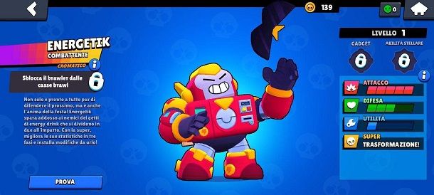 Provare Brawler Brawl Stars