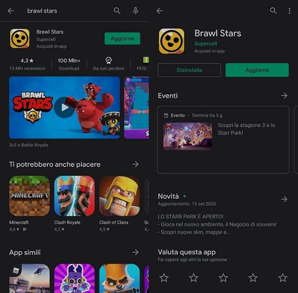 Come Aggiornare Brawl Stars Salvatore Aranzulla - brawl stars none colorato