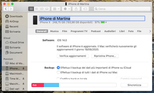 iPhone Finder macOS 