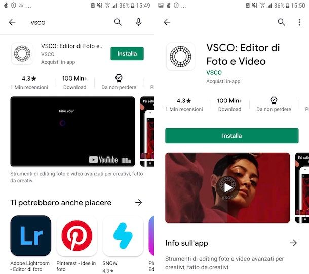 VSCO Play Store