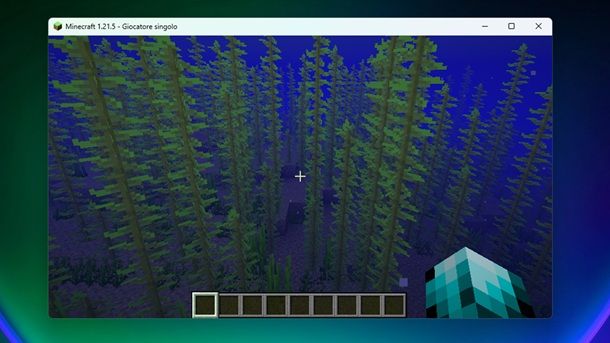 Comandi per nuotare Minecraft PC