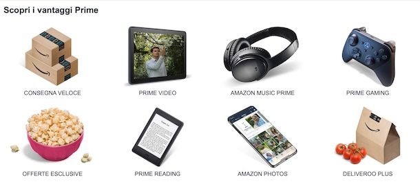 Vantaggi Amazon Prime