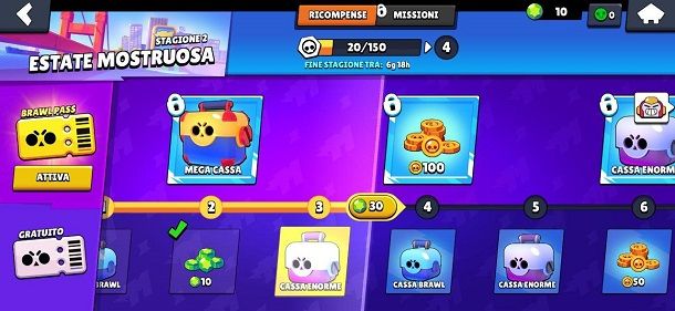 Brawl Pass gratuito Brawl Stars