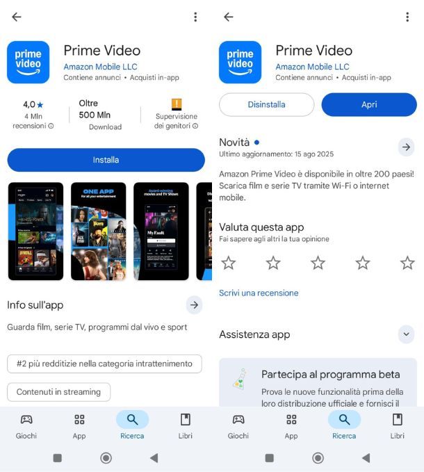 Come vedere Amazon Prime su Android