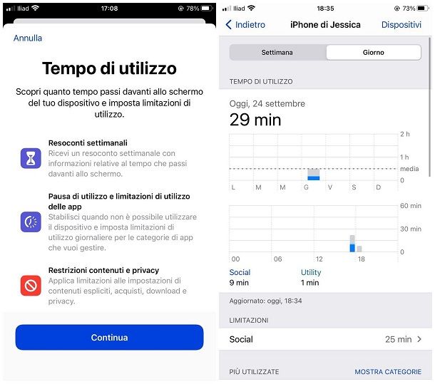 Come vedere il tempo di utilizzo di iPhone