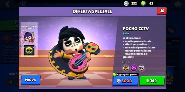 Come avere una skin gratis su Brawl Stars