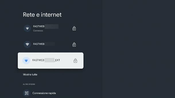 Come cambiare WiFi a Google Chromecast con Google TV
