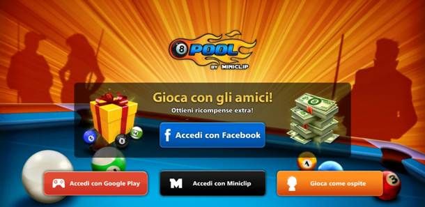 Giocare a 8 Ball Pool