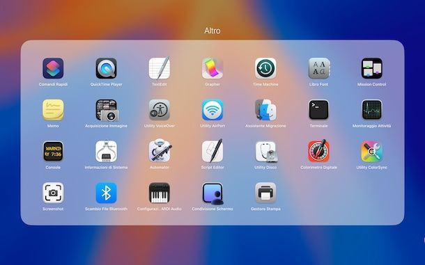 Screenshot di macOS