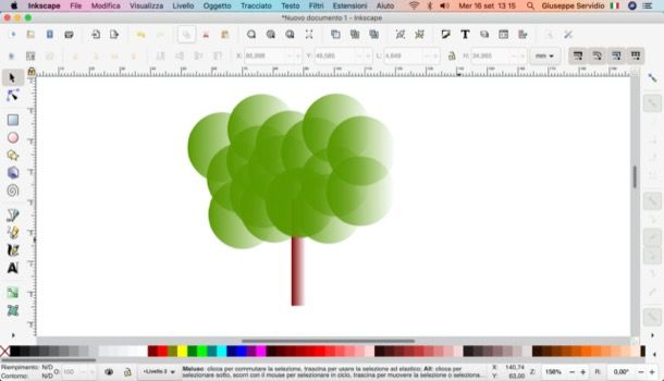 Disegno realizzato con Inkscape