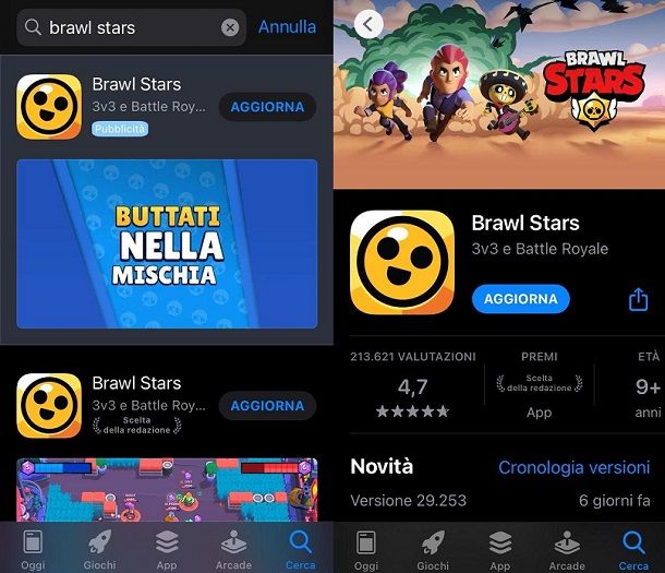 Come Aggiornare Brawl Stars Salvatore Aranzulla - nome colorato brawl stars aggiornamento