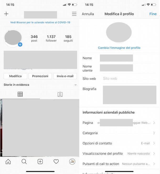 Come mettere link in bio Instagram