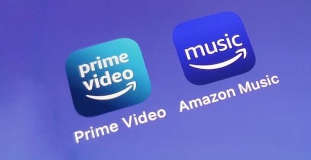 App Amazon Prime Video e Amazon Music