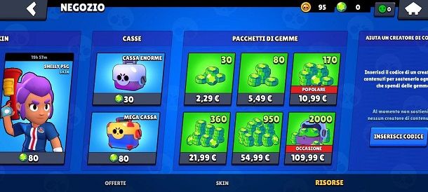 Casse Negozio Brawl Stars