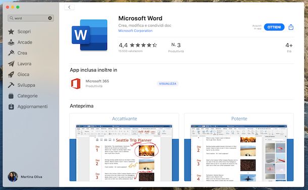 Word Mac App Store