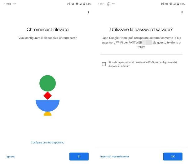 Come cambiare WiFi del Chromecast