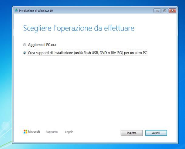 Come aggiornare a Windows 10 manualmente