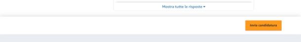 Inviare candidatura per Amazon