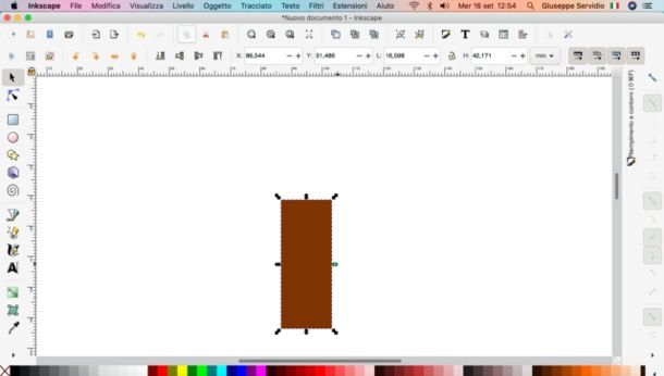 Modificare una forma su Inkscape