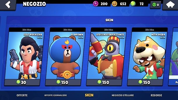 come avere skin gratis brawl stars