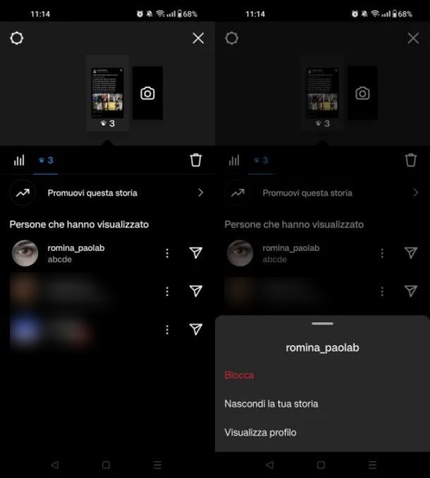 Come bloccare i bot su Instagram stories