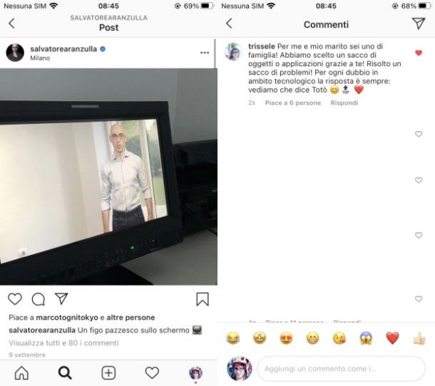 Instagram mi piace commenti