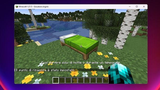 Letto Minecraft
