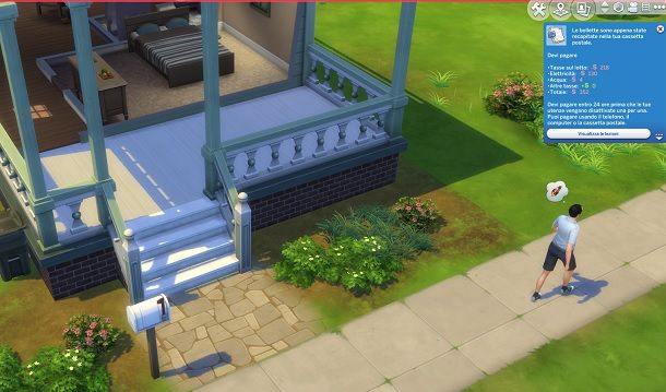 Consegna bollette The Sims 4