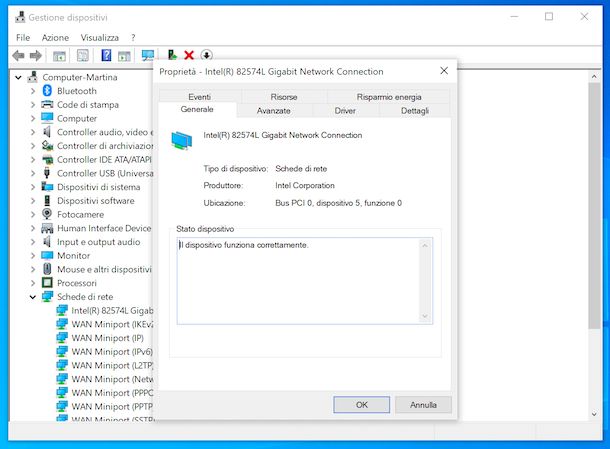 Gestione dispositivi Windows