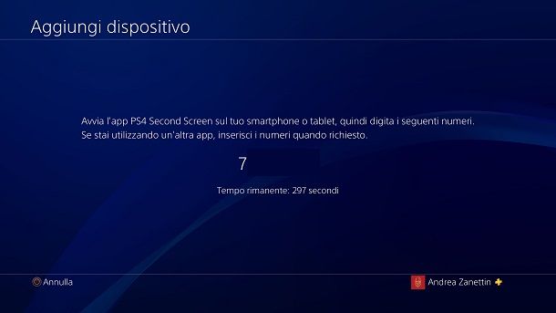 Codice univoco PS4