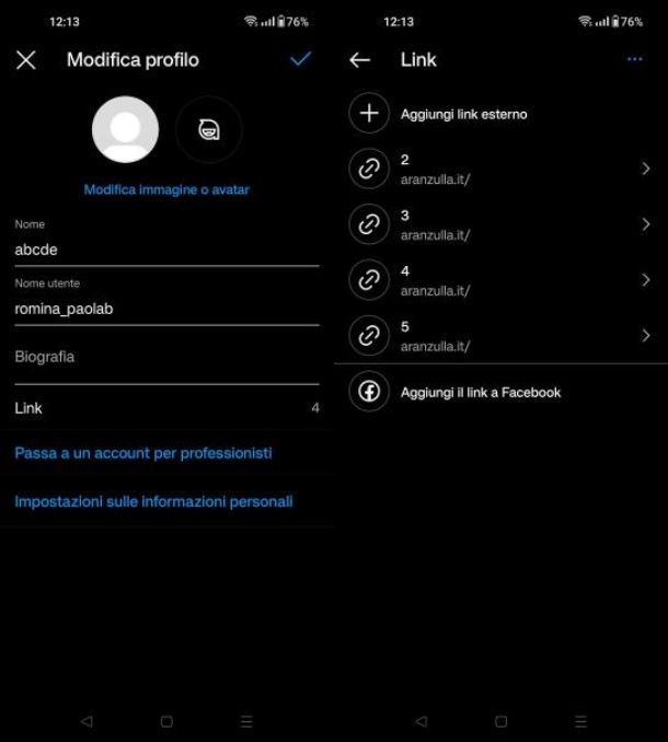 Curare il profilo e i contenuti su Instagram