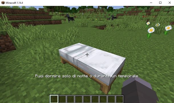 Dormire su Minecraft