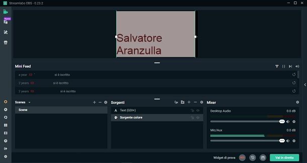 Come settare Streamlabs