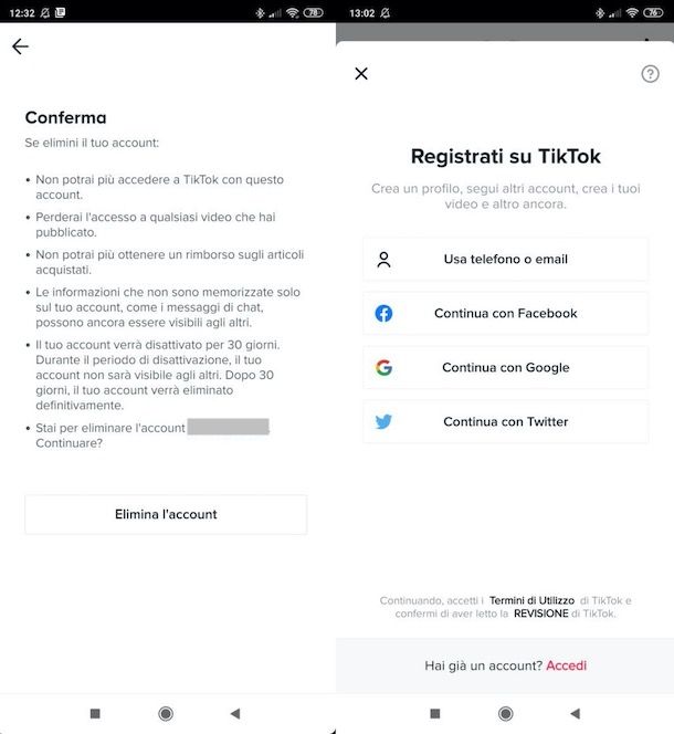 Come togliere il numero di telefono da TikTok su Android