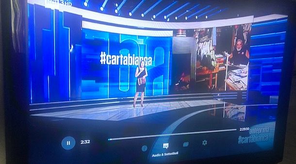 Mettere sottotitoli RaiPlay su Smart TV