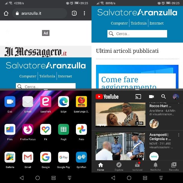 Split-screen Huawei